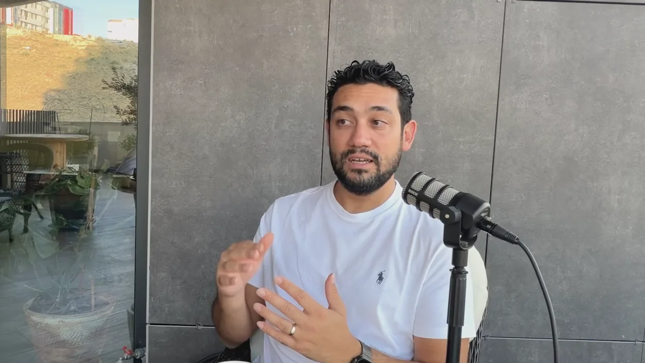 Evren Bayraktar explaining how Profound runs the same AI prompt 100 times to measure brand visibility